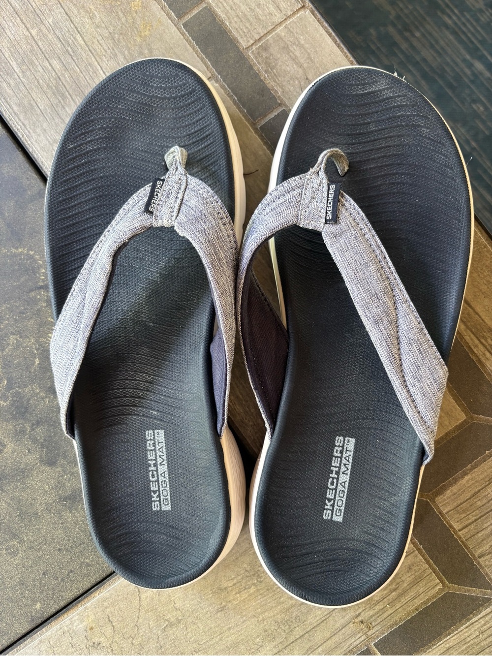 Skechers GOwalk Slip-On Walking Shoe in Black and White